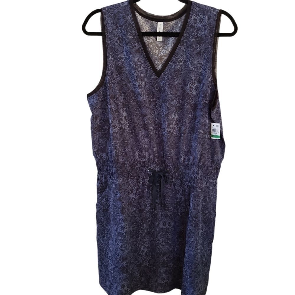 Ideology Snake Print Drawstring Waist Dress